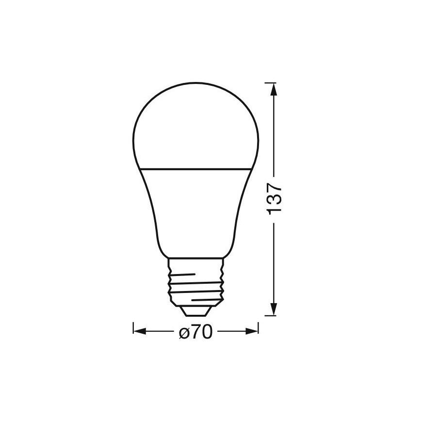 Bec LED RGBW dimabil SMART+ E27/14W/230V 2700-6500K Wi-Fi Ledvance