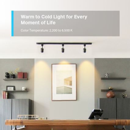 Bec LED RGBW reglabil GU10/3,7W/230V 2200-6500K Wi-Fi - TP-Link