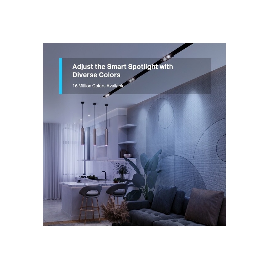 Bec LED RGBW reglabil GU10/3,7W/230V 2200-6500K Wi-Fi - TP-Link