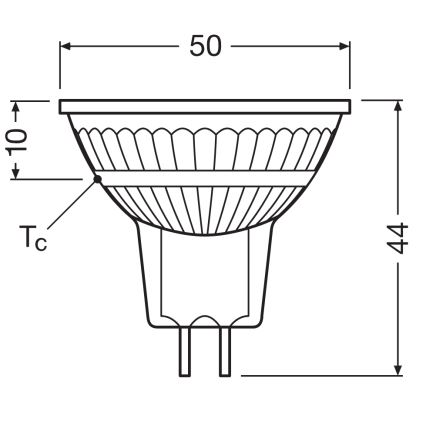 Bec LED reflector dimabil MR16 GU5,3/6,6W/12V 3000K 36° CRI 97 - Ledvance