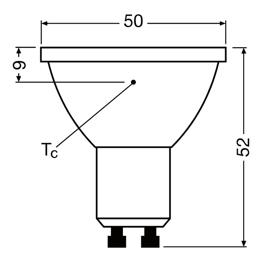 Bec LED dimabil reflector PAR16 GU10/7W/230V 2700K 120° CRI 90 - Ledvance