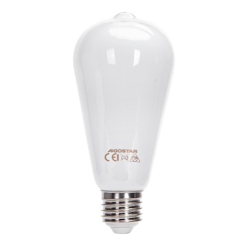 Bec LED ST64, E27, 8W, 230V, 6500K - Aigostar