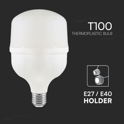 Bec LED T100 cu soclu E27, 30W, 230V, 6500K