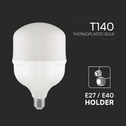 Bec LED T140 E27/50W/230V 6500K