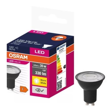 Bec LED VALUE PAR16 GU10/4,5W/230V 2700K 120° Osram