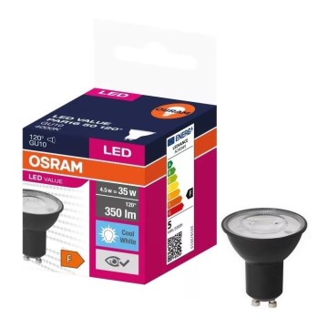 Bec LED VALUE PAR16 GU10/4,5W/230V 4000K 120° Osram
