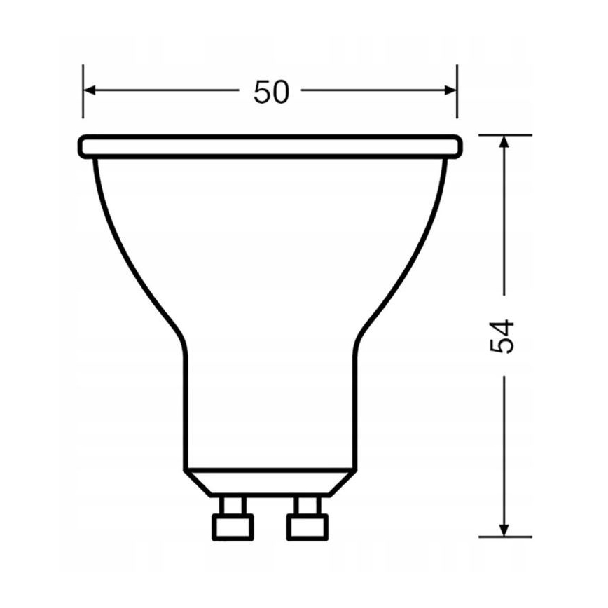 Bec LED VALUE PAR16 GU10/6,9W/230V 6500K 120° Osram
