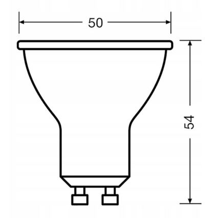 Bec LED VALUE PAR16 GU10/6,9W/230V 6500K 36° Osram