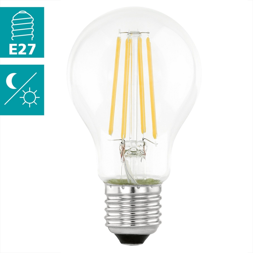 Bec LED VINTAGE A60 cu senzor de amurg E27/6W/230V 3000K - Eglo 11886