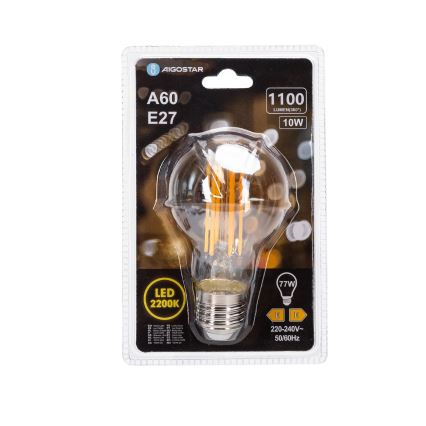 Bec LED VINTAGE A60 E27/10W/230V 2200K - Aigostar