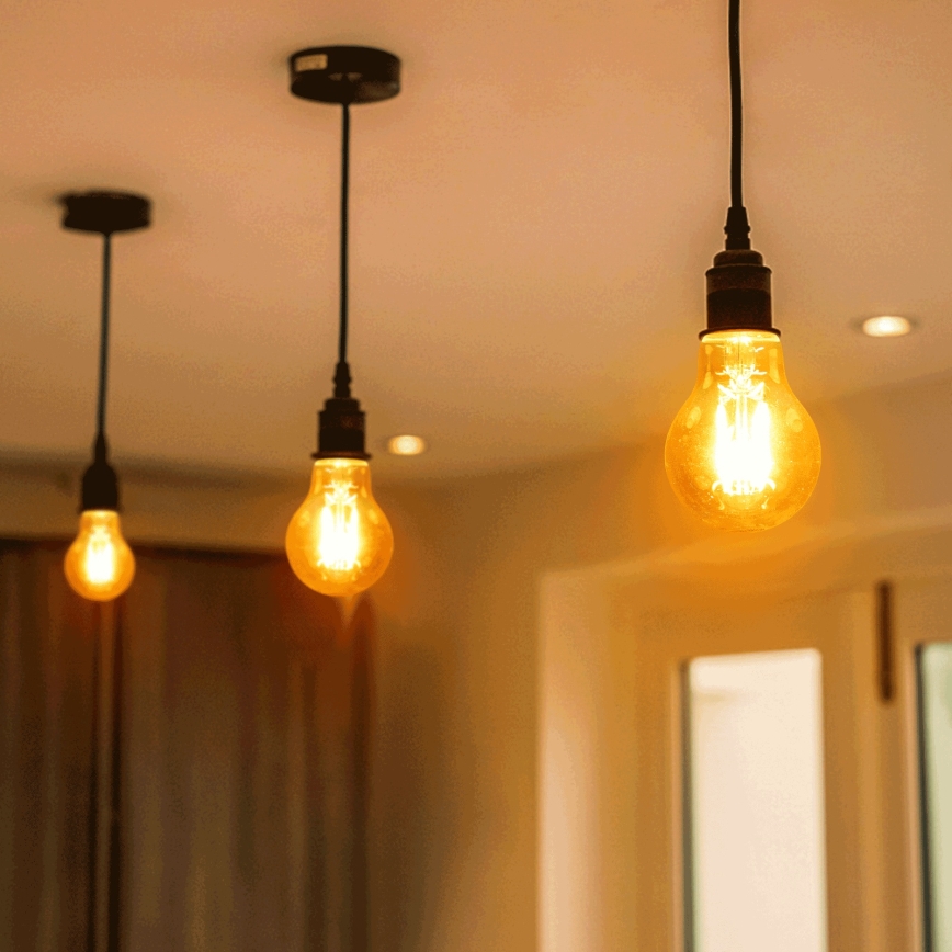 Bec LED Vintage A65, soclu E27, 18W, 230V, 2700K - Aigostar