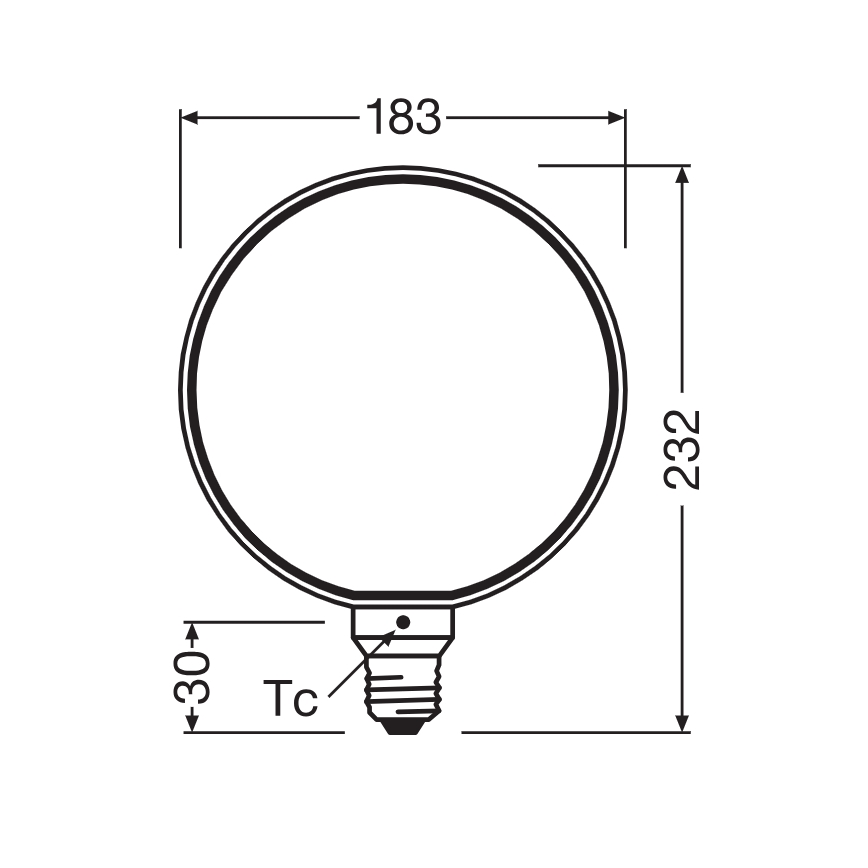 Bec LED reglabil VINTAGE FILAMENT E27/4W/230V 1800K - Osram