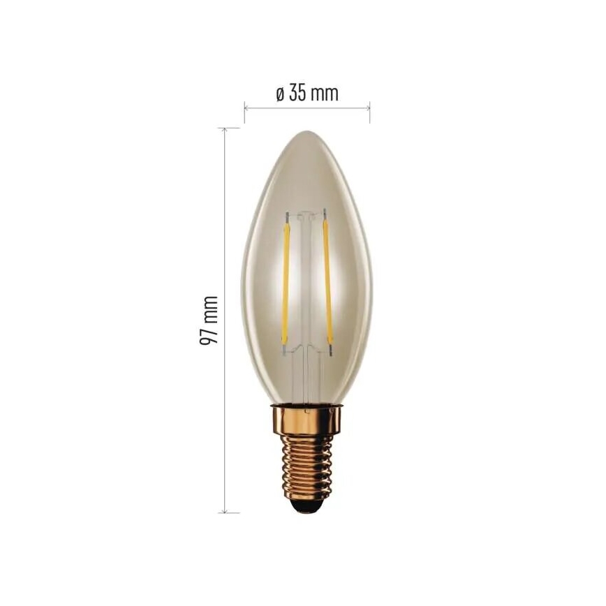 Bec LED VINTAGE E14/2,5W/230V 2200K