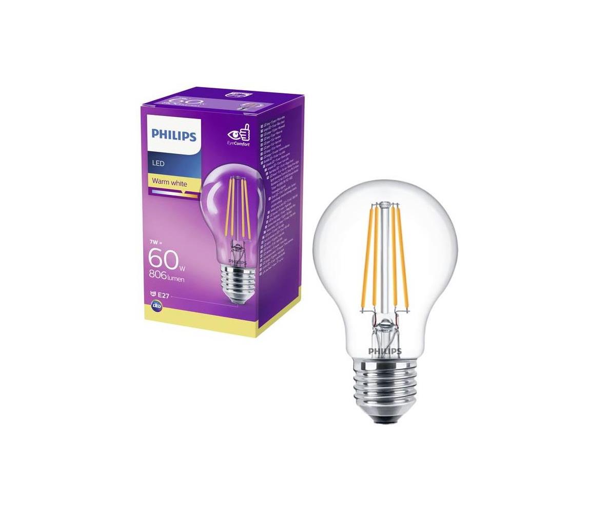Bec LED VINTAGE Philips A60 E27/7W/230V 2700K