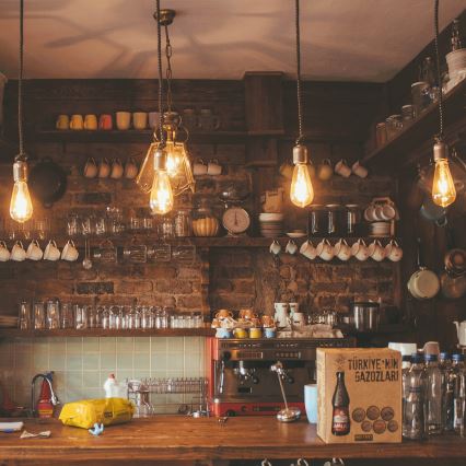 Bec LED Vintage ST64 E27, 12W, 230V, 2200K - Aigostar