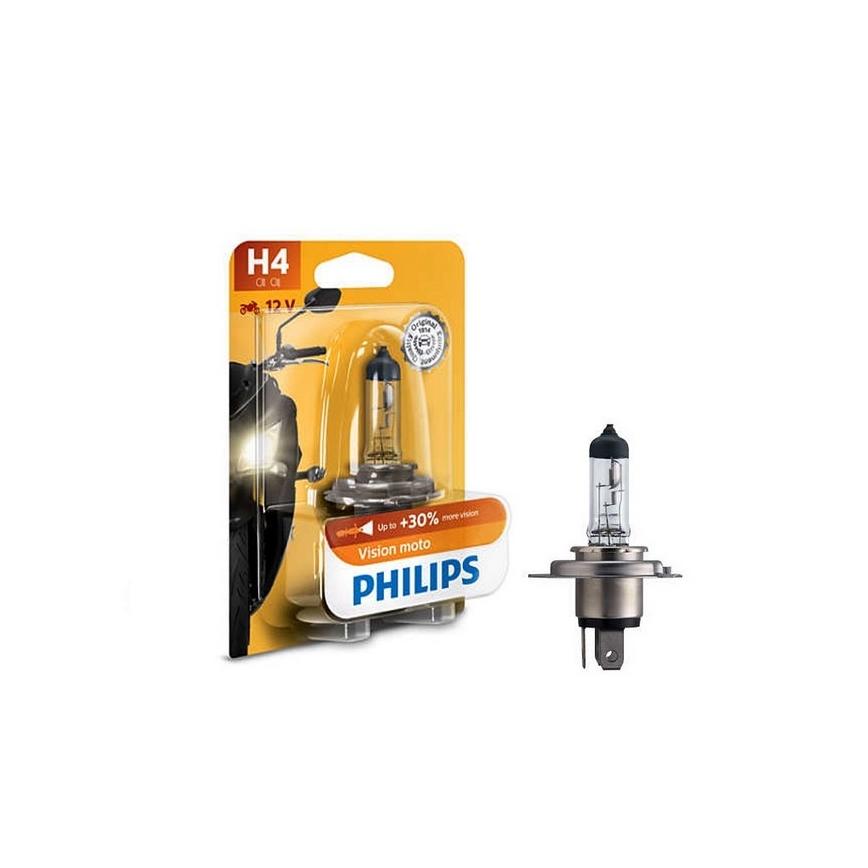 Bec motocicletă Philips VISION MOTO 12342PRBW H4 P43t-38/60/55W/12V
