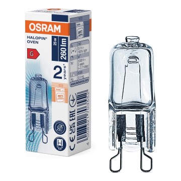 Bec pentru cuptor HALOPIN G9/25W/230V 2700K - Osram