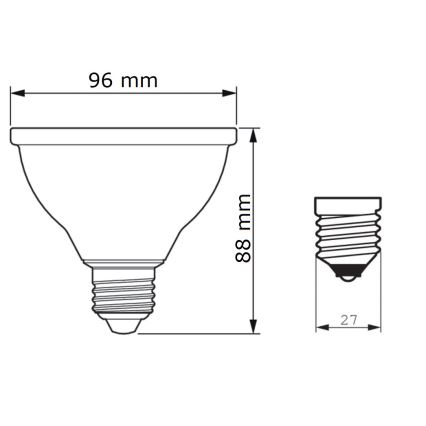Bec proiector LED dimabil Philips MASTER E27/9,5W/230V 4000K