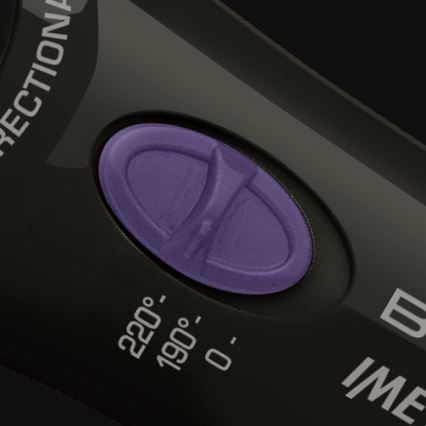 Bellissima 11307 - Ondulator rotativ pentru păr RICCI&CURL 230V, negru/mov