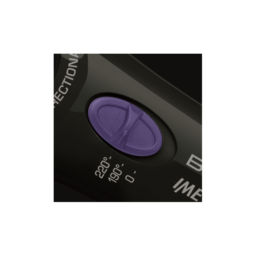 Bellissima 11307 - Ondulator rotativ pentru păr RICCI&CURL 230V, negru/mov