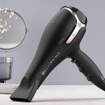 Bellissima 11860 - Uscător de păr 2300W/230V negru/roz