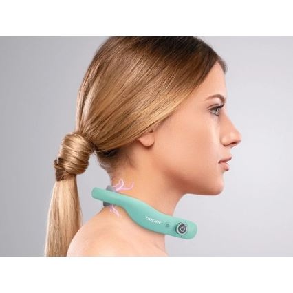 Beper - Aparat de masaj pentru gât reîncărcabil EMS, 5V/900 mAh, culoare mentă