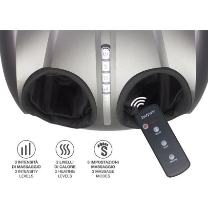 Beper - Aparat de masaj pentru picioare SHIATSU 36W/230V cu telecomandă