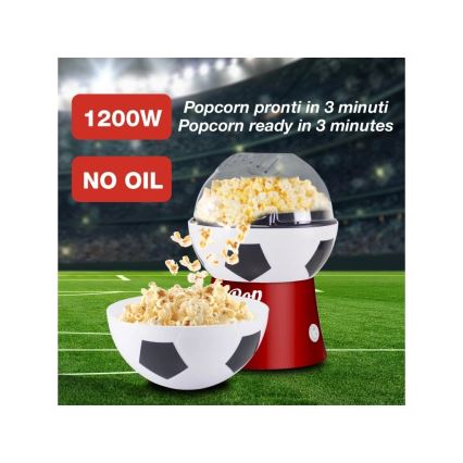 Beper - aparat pentru popcorn, 1200 W / 230 V, în formă de minge de fotbal