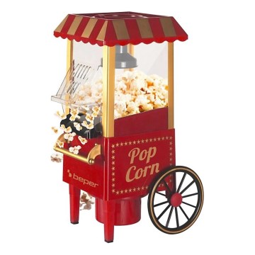 Beper - Aparat pentru popcorn 1200W/230V, roșu