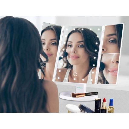 Beper - Oglindă cosmetică cu iluminare LED, 4xAAA/5V