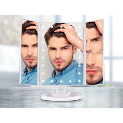 Beper - Oglindă cosmetică cu iluminare LED, 4xAAA/5V