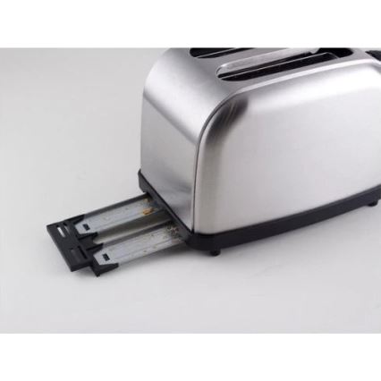 Beper - Prăjitor de pâine cu 2 fante 900W/230V inox