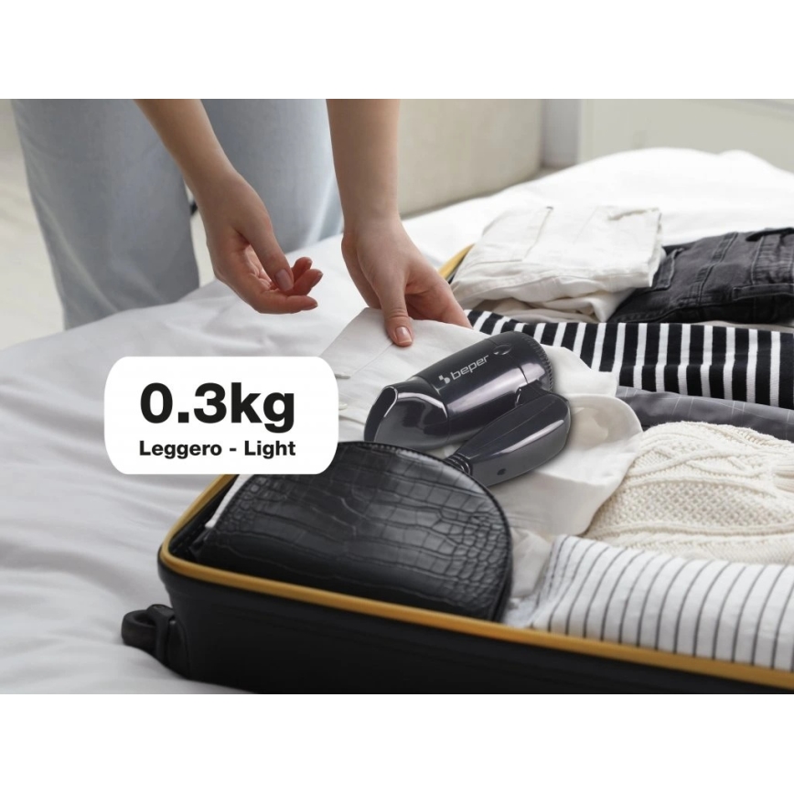 Beper - Uscător de păr de călătorie 1200W/230V