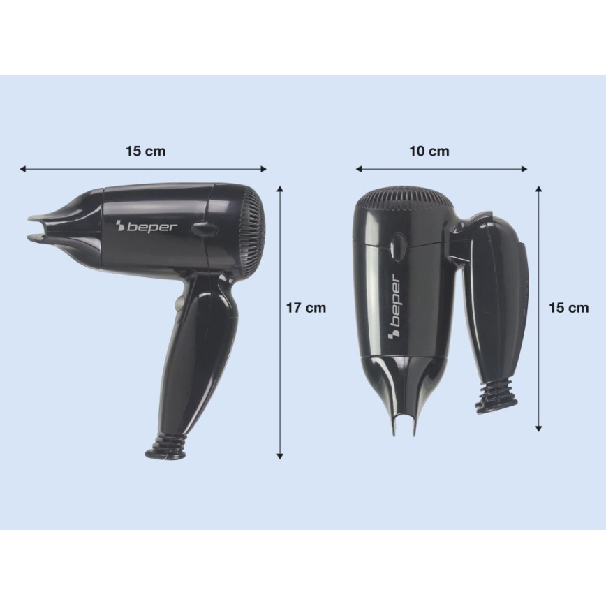 Beper - Uscător de păr de călătorie 1200W/230V