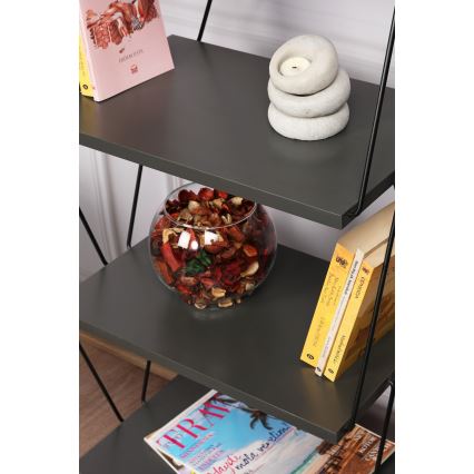 Bibliotecă BALABAN 165x48 cm antracit/neagră