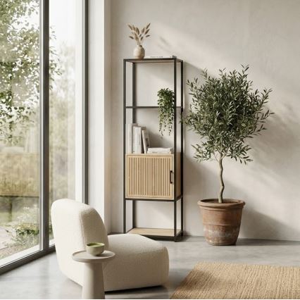 Bibliotecă BAZO, 43 x 153 cm, maro