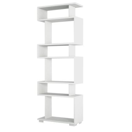 Bibliotecă BLOK 165x60 cm albă