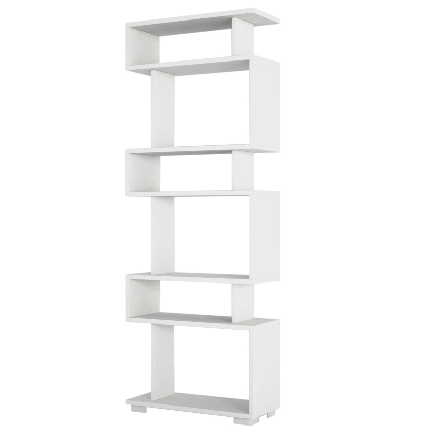 Bibliotecă BLOK 165x60 cm albă
