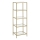 Bibliotecă GLASY 40x125x30 cm aurie