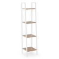 Bibliotecă NARVIK 148x34 cm alb/stejar sonoma