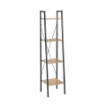 Bibliotecă NARVIK 148x34 cm negru/stejar sonoma