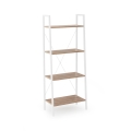 Bibliotecă NARVIK 148x60 cm alb/stejar Sonoma