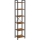 Bibliotecă NAVARO 40 x 179 x 30 cm, maro/negru