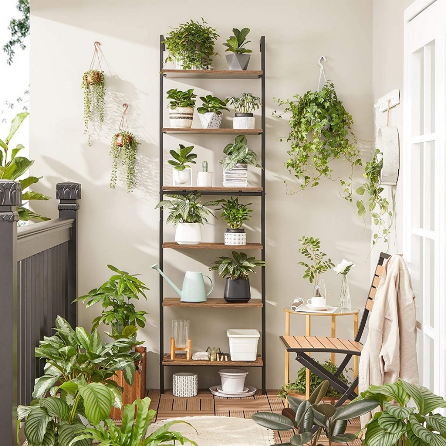 Bibliotecă NAVARO maro/negru