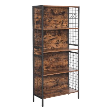 Bibliotecă NAVARO maro/negru