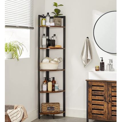 Bibliotecă NAVARO maro/negru