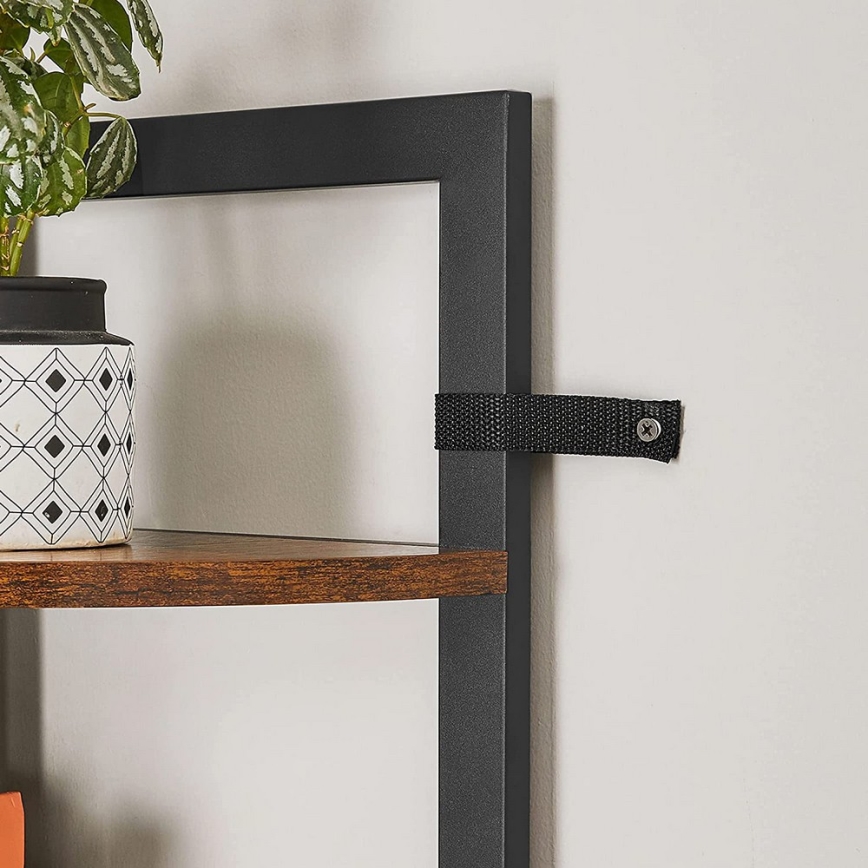 Bibliotecă NAVARO maro/negru