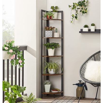 Bibliotecă NAVARO maro/negru