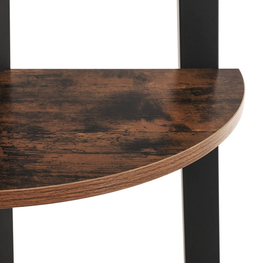 Bibliotecă NAVARO maro/negru