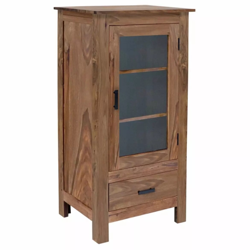 Bibliotecă RAMI 60 x 120 x 45 cm, lemn masiv/palisandru